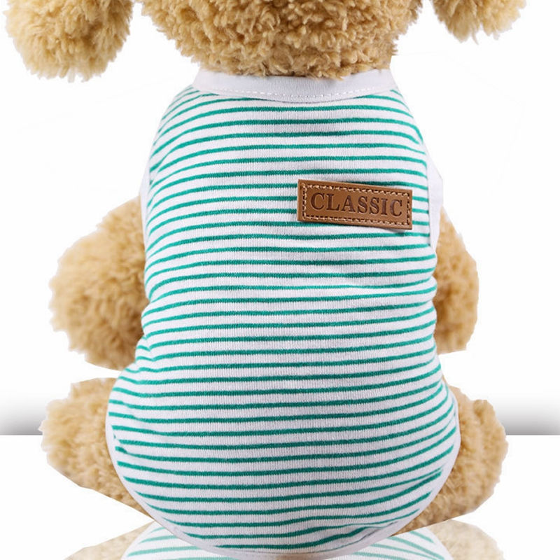 Thumbnail: Hot Sale Spring Summer Dog Clothing Pet Fashionable Striped T-Shirts