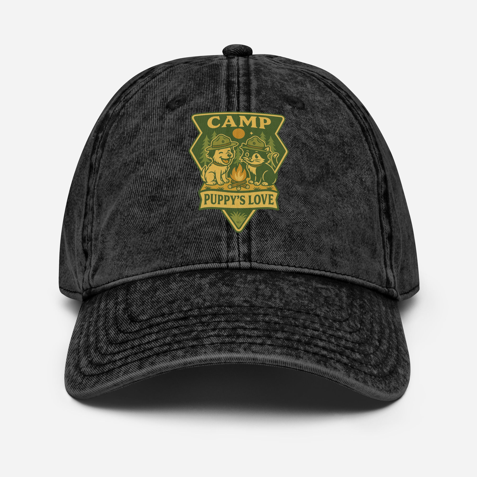 Vintage Cotton Twill Cap – Camp Puppy’s Love