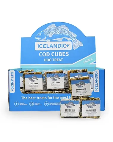 Thumbnail: Icelandic+ Cod Skin Large Cube Dog Treat – 100% Pure Wild-Caught Fish