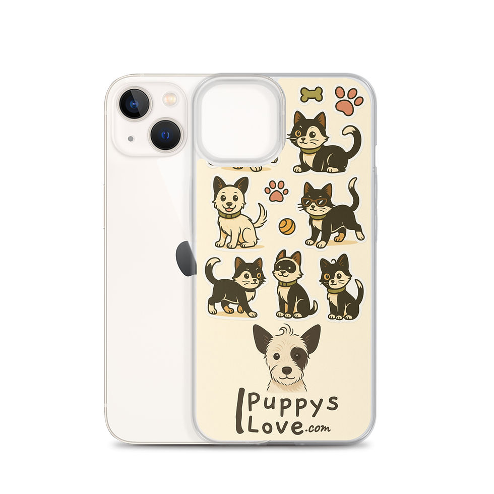 Thumbnail: Puppy's Love iPhone Case – Cute & Scratch-Resistant