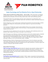 Fuji Robotics - Delta Technology Partnership