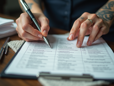 Laser operator completing an ARRA device registration form for an Arizona laser practice