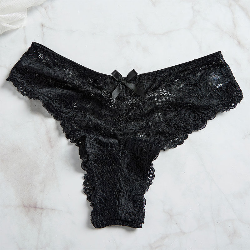 Thumbnail: Suspender Suit Summer Ultra-thin Nightgown Lace Thong Sets Women's Sexy Pyjamas 