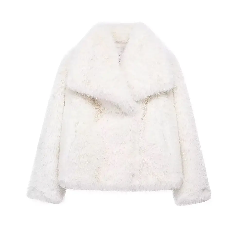 Thumbnail: MUJER Faux Fur Coat Plush Fluffy Women's Jacket 2025 Woman Autumn Winter New in 
