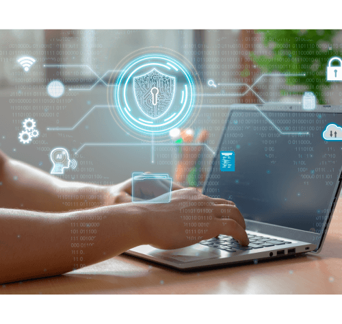 VCS IT Solutions team member actively monitoring and managing cybersecurity systems