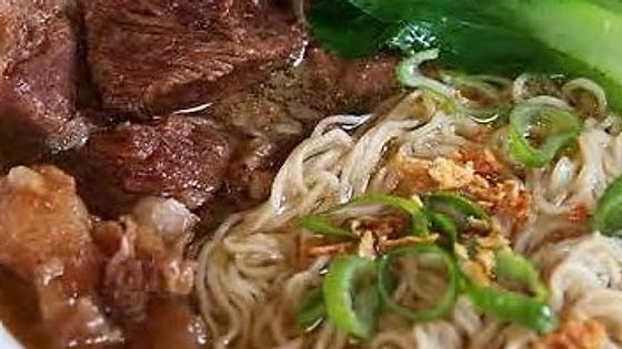 Beef Stew Egg Noodle Soup