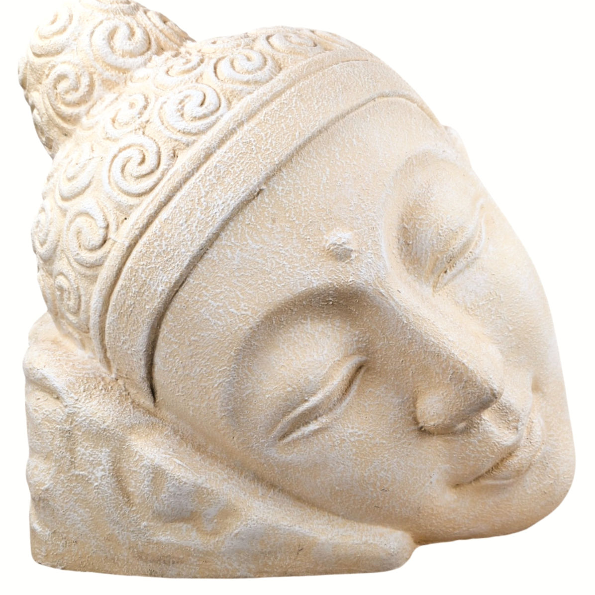Stone Buddha Head Statue made from natural stone