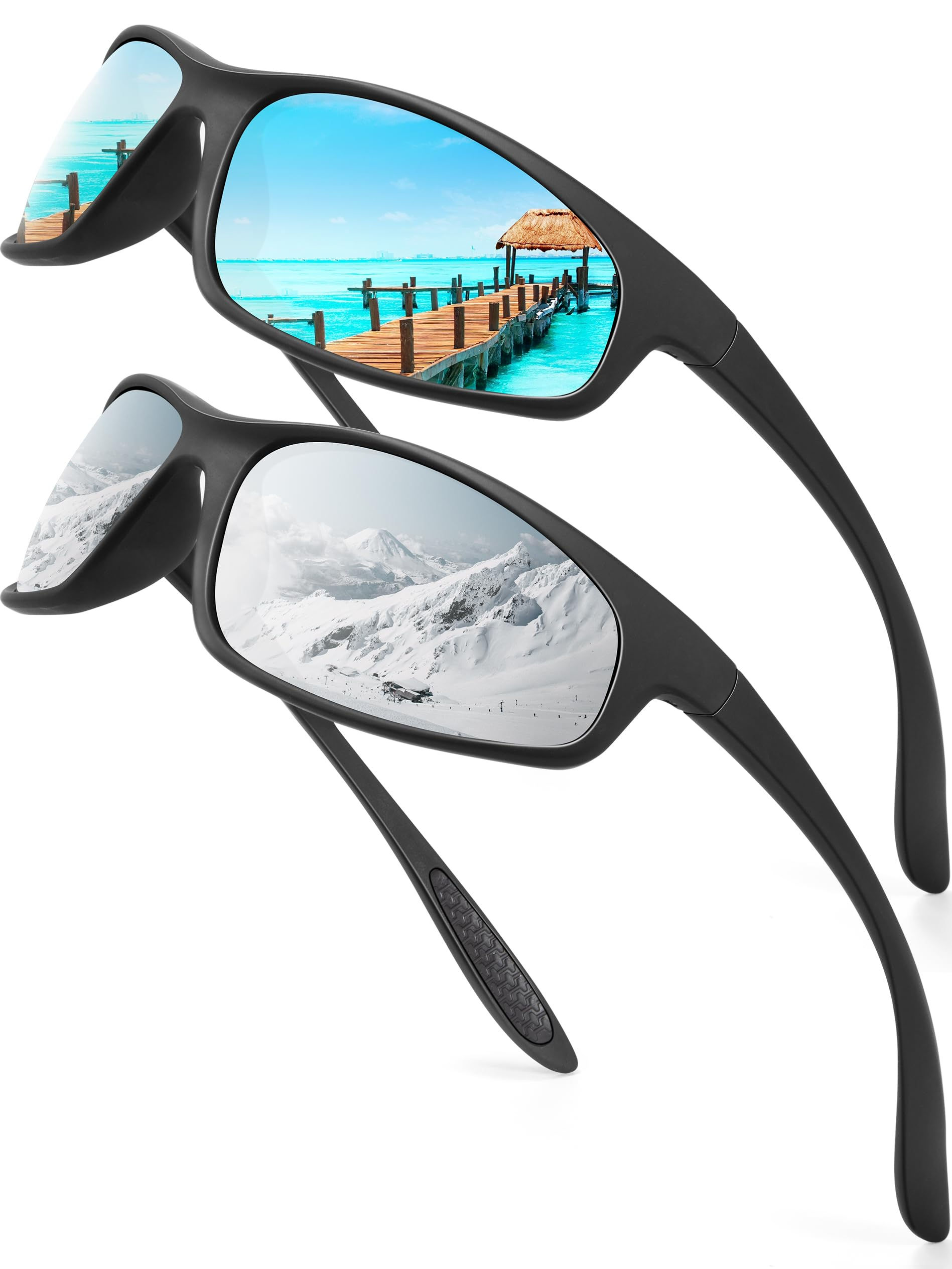 KALIYADI Mens-Sunglasses Polarized Sunglasses-Men Sports: Sport Sun Glasses for