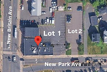 Map to locate free parking behind restaurant