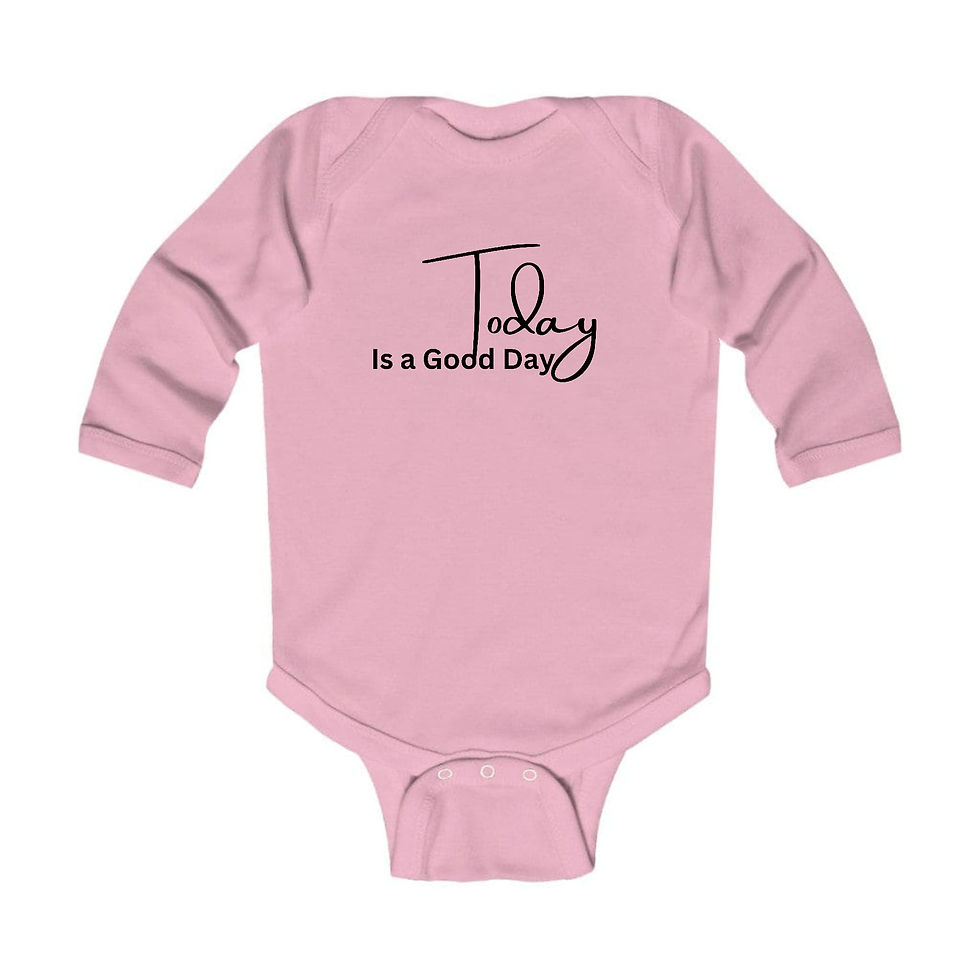Thumbnail: Infant Long Sleeve Graphic T-shirt Today is a Good Day