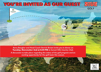 Golf Dinner Invite