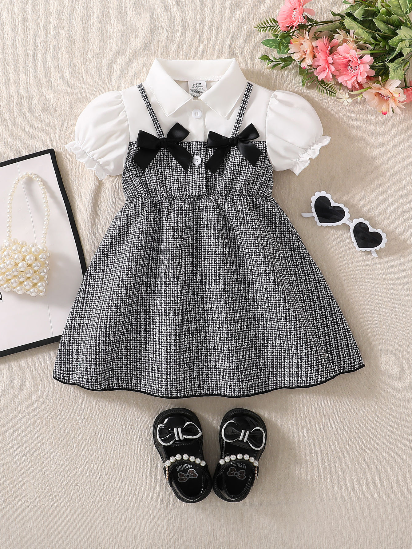 Charlotte Noir Plaid Dress