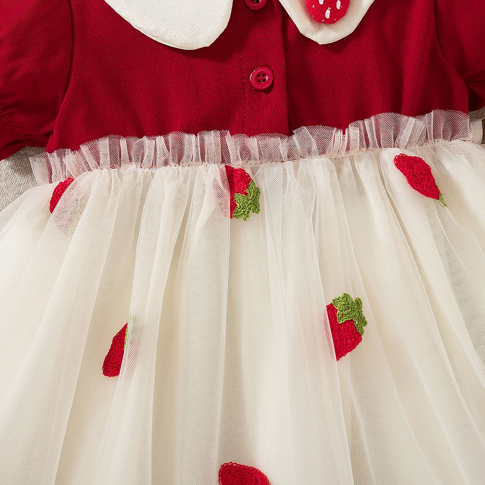 Thumbnail: Rosalie Strawberry Tulle Dress