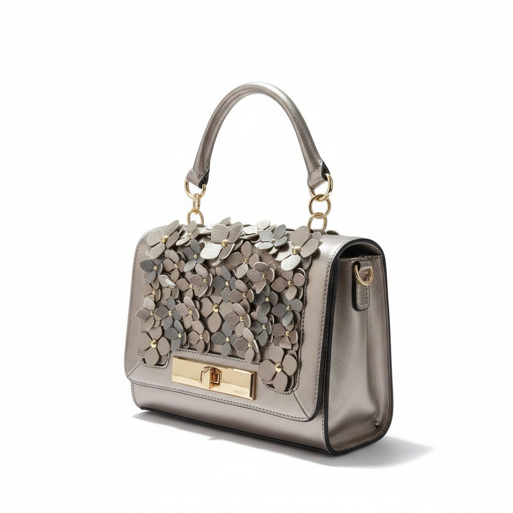 Elegant Floral Embellished Handbag by Aldo