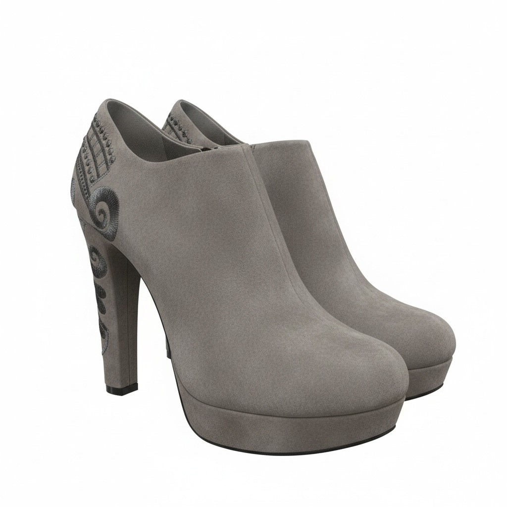 Stylish Grey High Heels