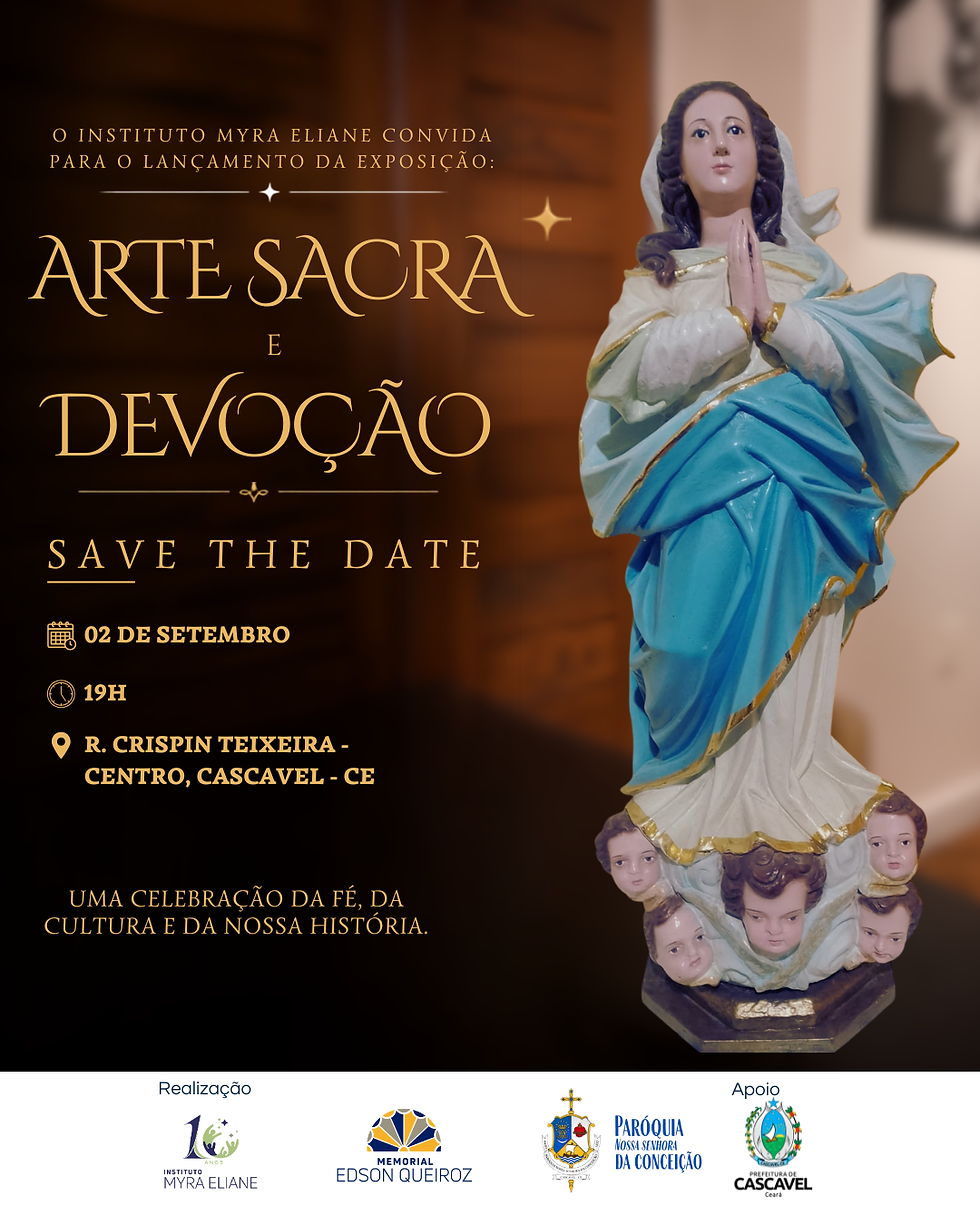 Memorial Edson Queiroz recebe exposição “Arte Sacra e Devoção” em celebração à fé e à história de Cascavel