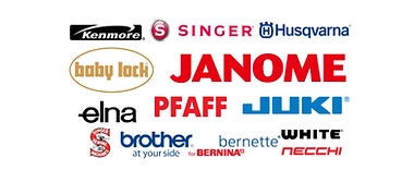 Singer Janome Elna Pfaff White BabyLock Bernina Juki Brother