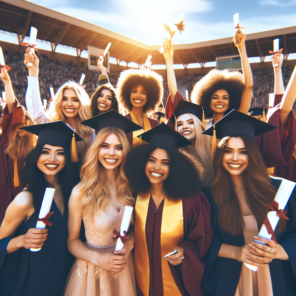 Women in Graduation Cap