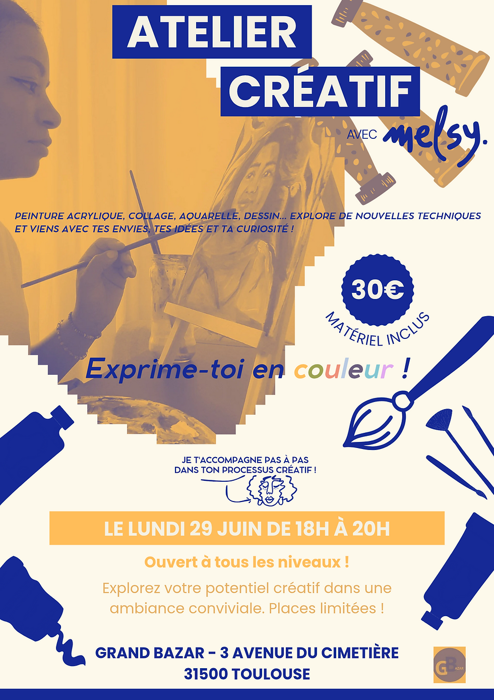ATELIER CRÉATIF  avec @melsy_artdesign 🎨