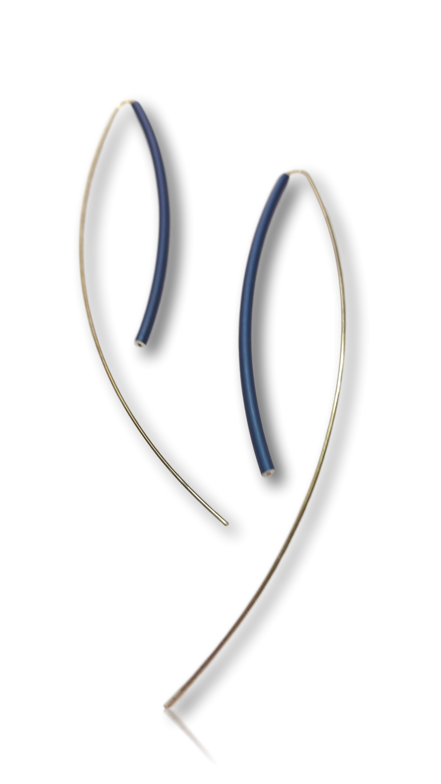 Bold Bird Parrot Earrings Navy