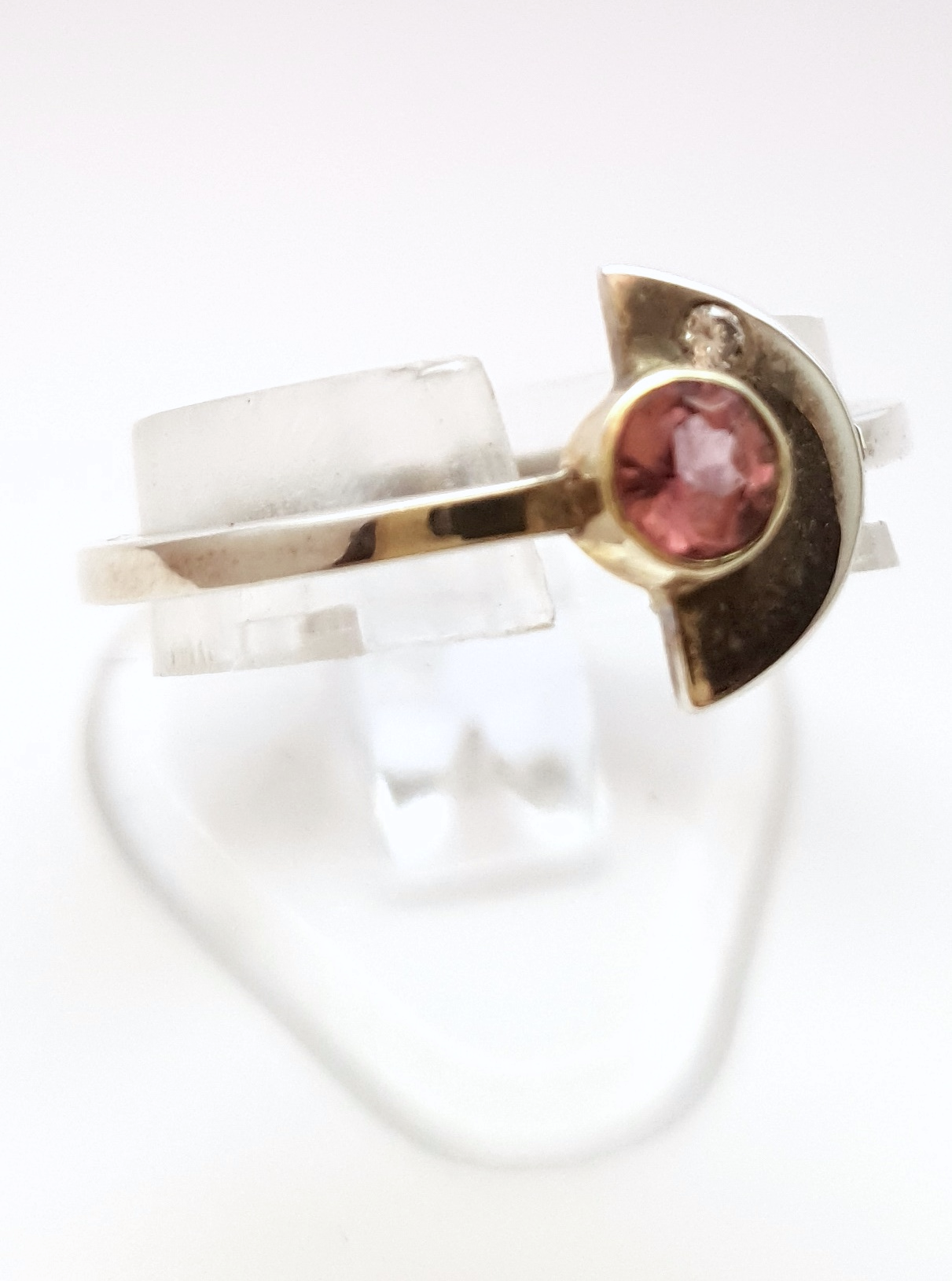 Planet, Pink Sapphire with Diamond