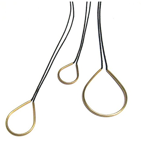 Silk Dew Drop gold platted necklace