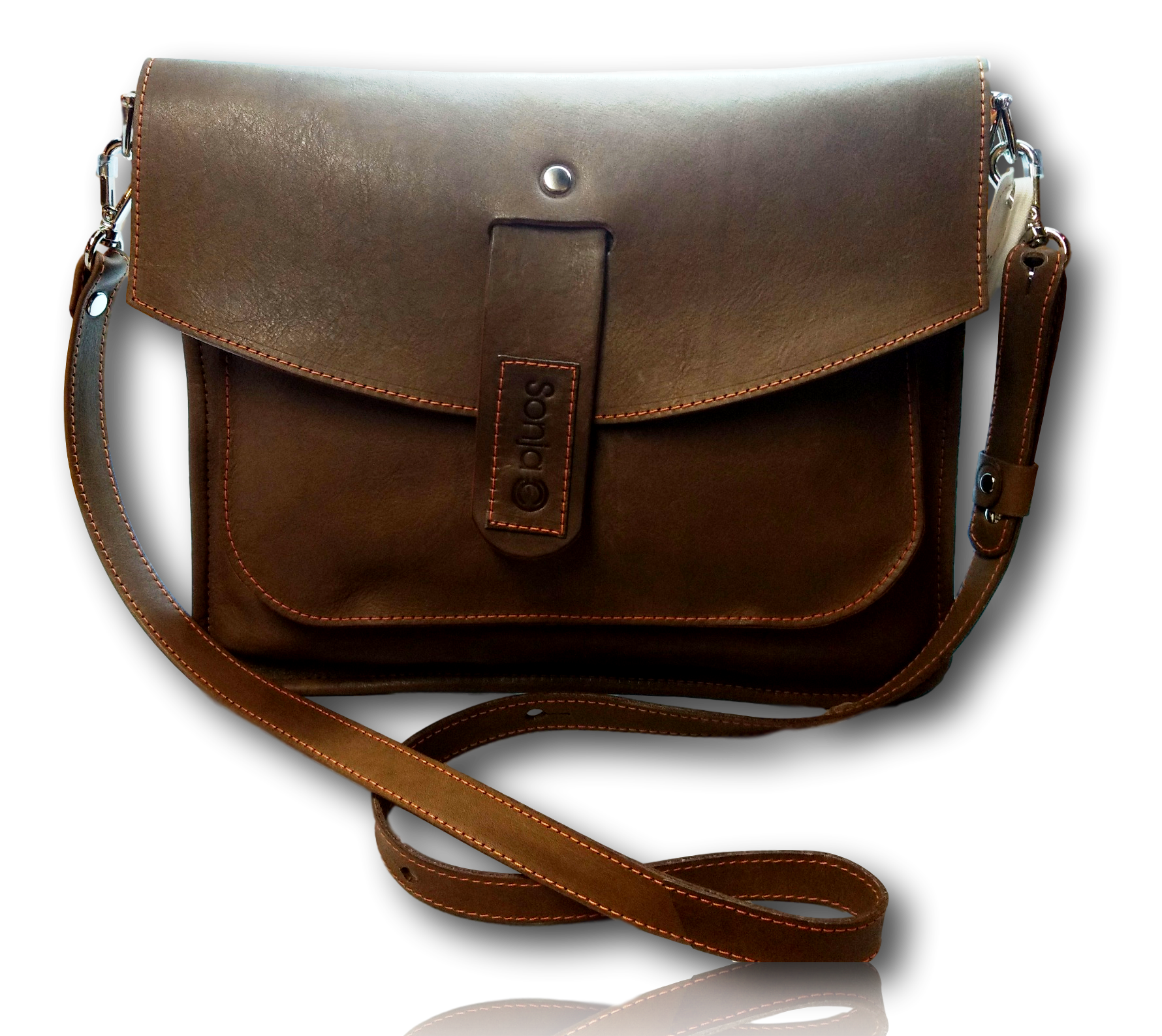 3 Pocket Leather Clutch