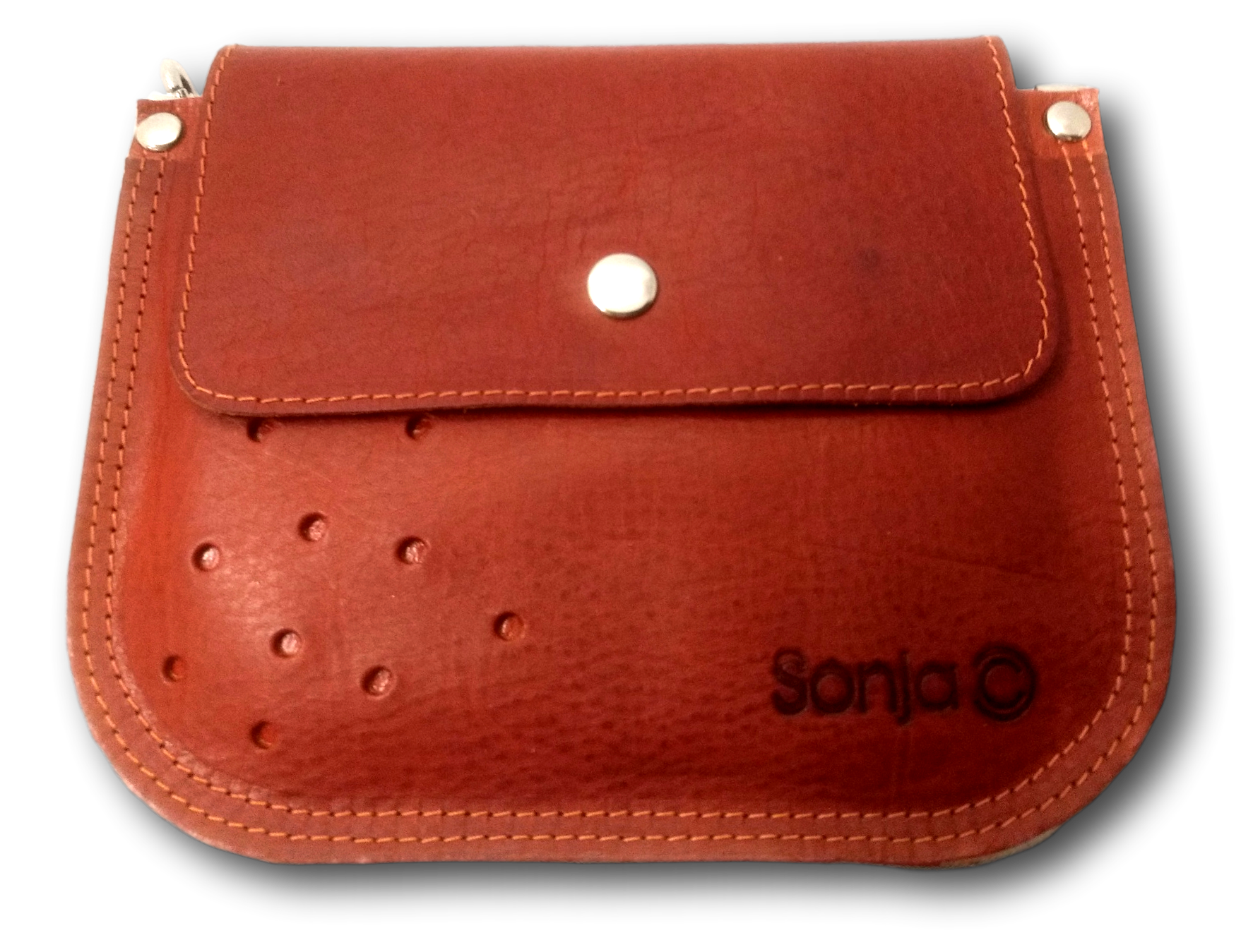 Tan Leather Pocket Bag