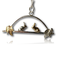 Autumn Bunny Necklace