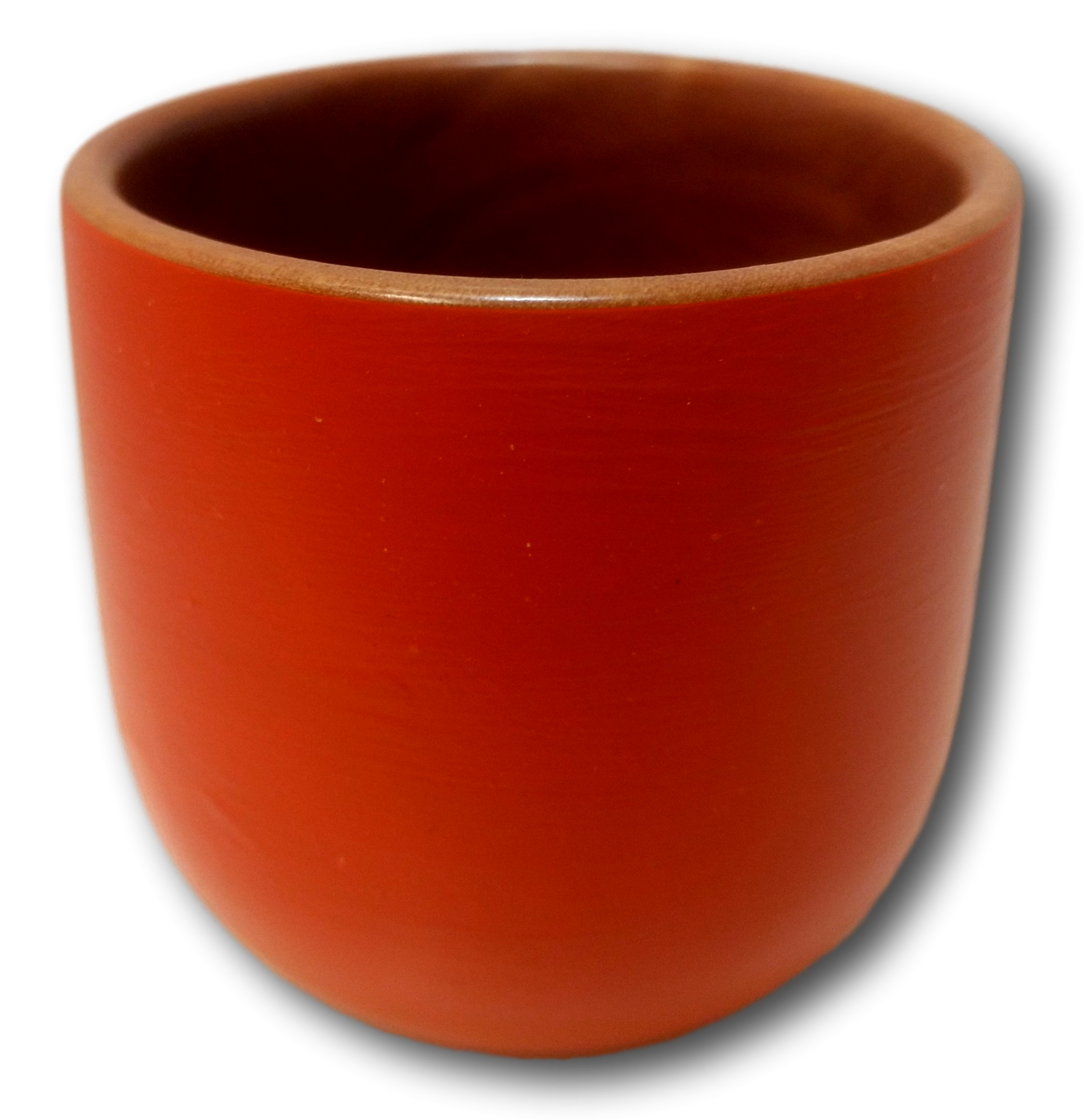 Med Orange Painted Pot Huon