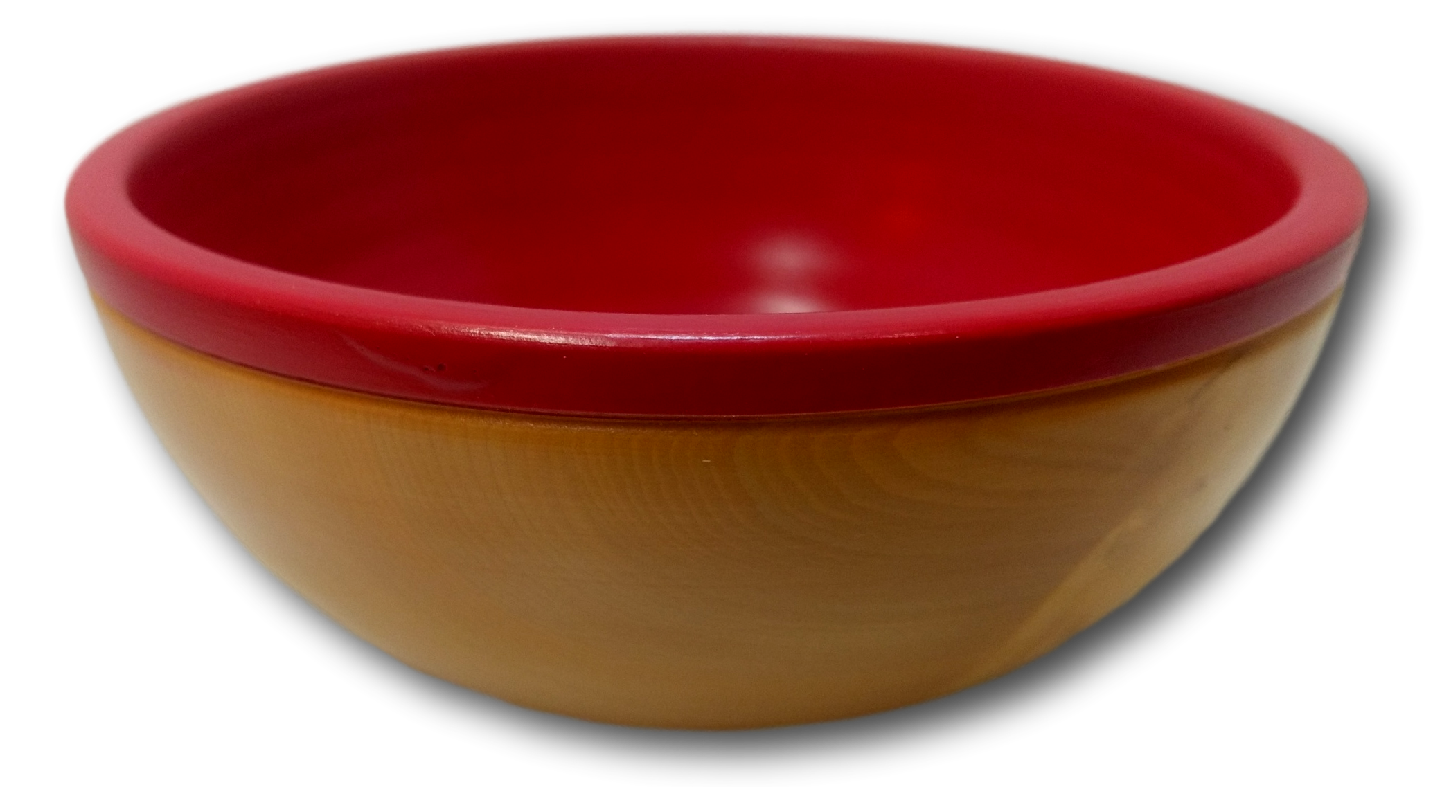Large Red Painted Dish