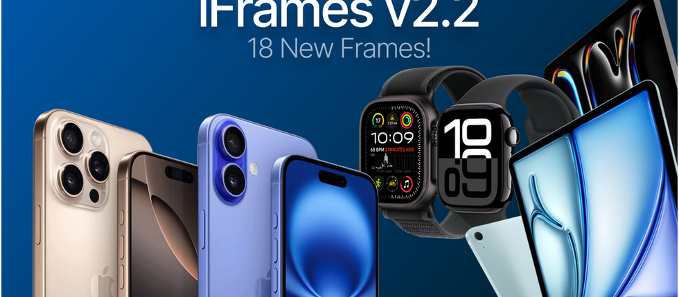 Introducing iFrames 2.2, with 18 new device frames!