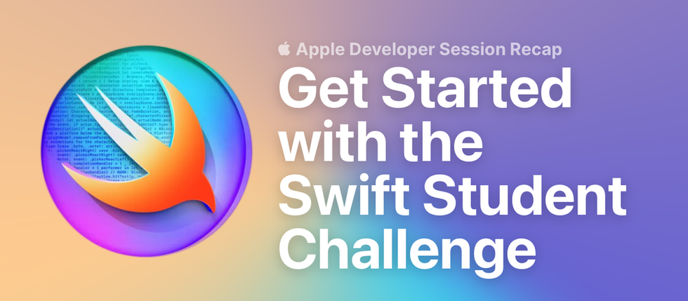 Swift Student Challenge logo with the title "Get Started with the Swift Student Challenge."