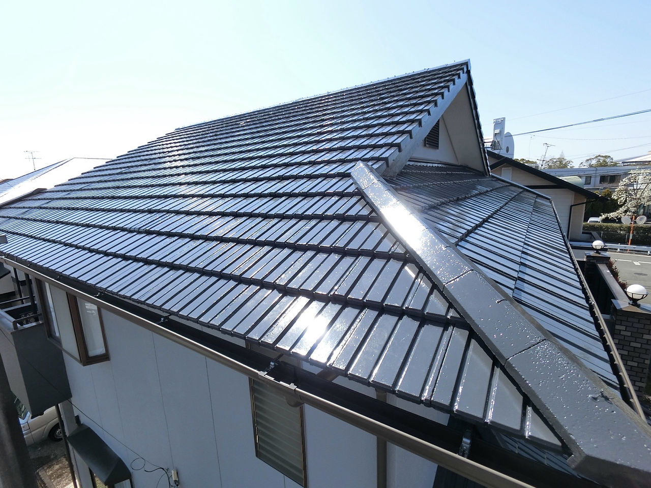 屋根塗装工事　施工後
