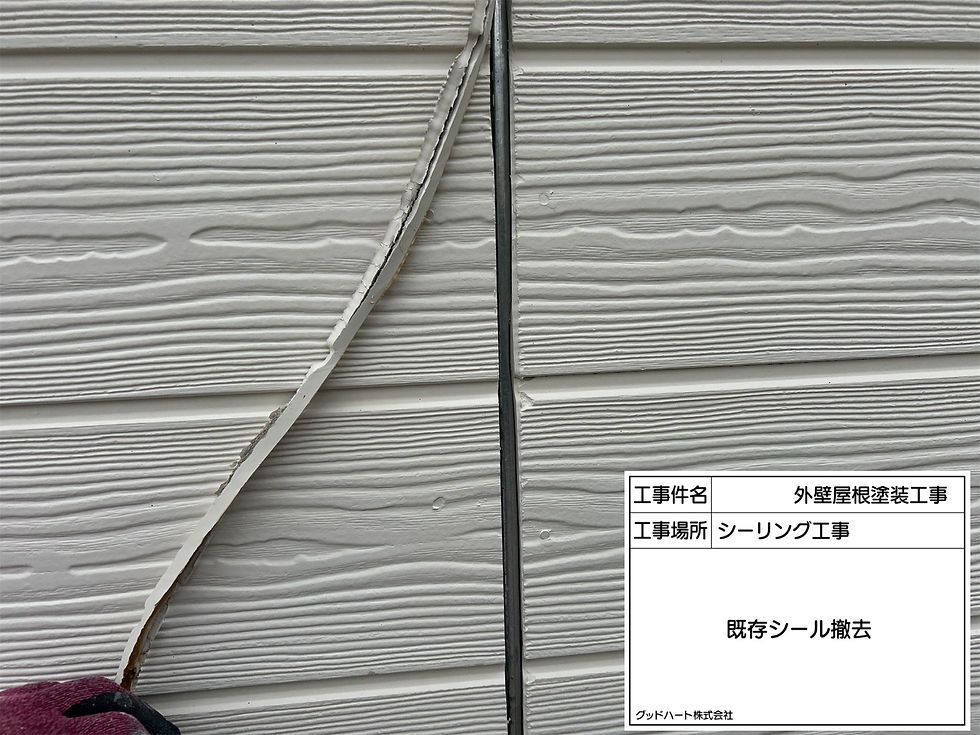 既存シーリング撤去