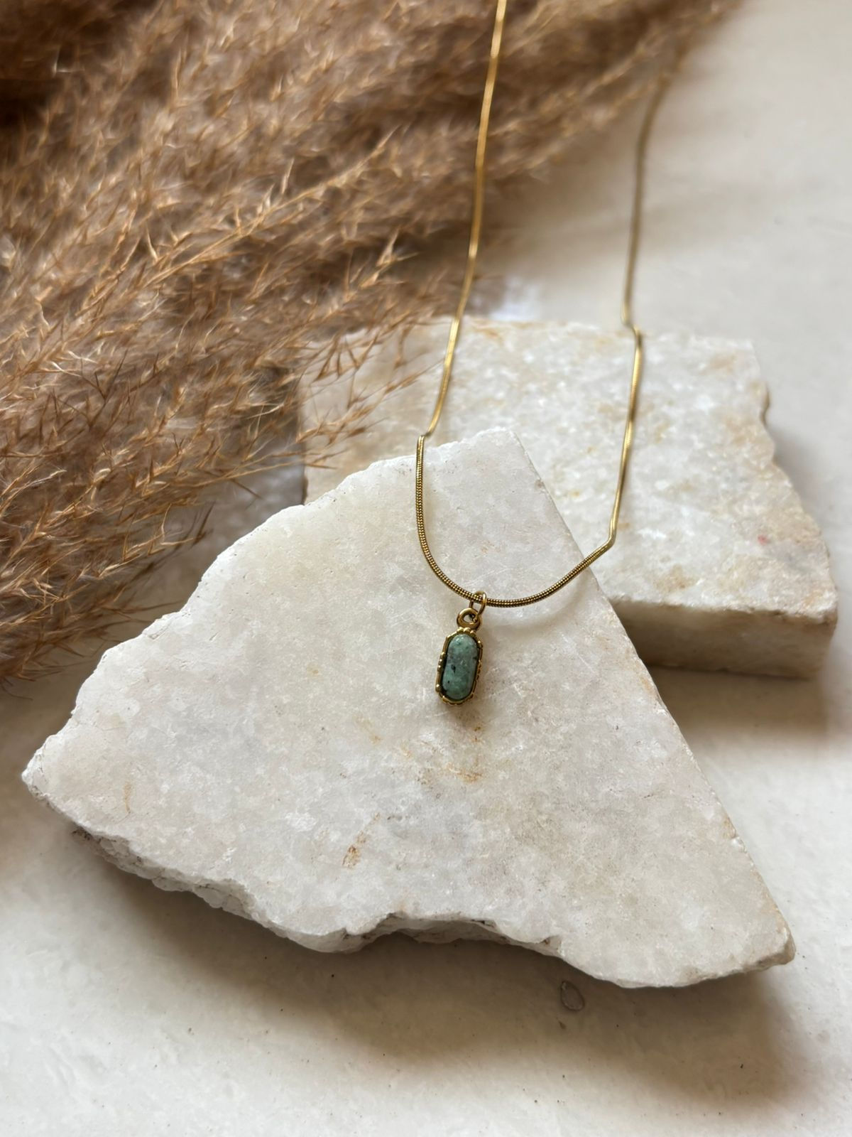 Sage Stone Necklace