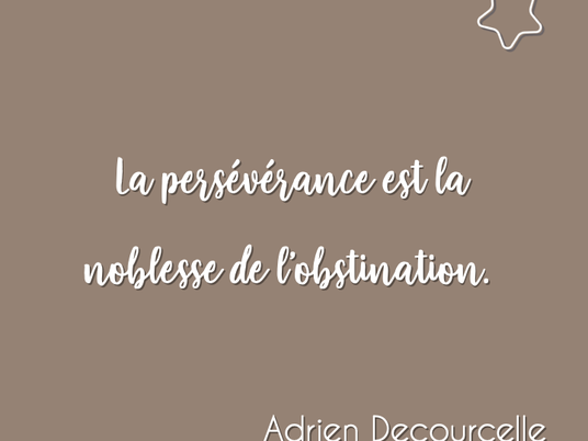 Persévérer