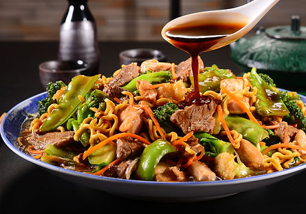 Yakisoba de res