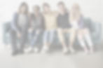 Group of diverse teens laughing
