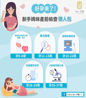 【#新手媽咪集合】產前檢查懶人包