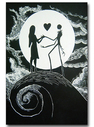 The-nightmare-before-christmas-Art-Silk-