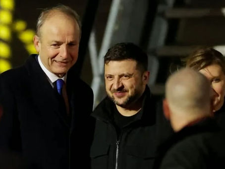 Ukrainian President Zelensky Makes Historic First Official Visit to Ireland