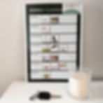 Weekly magnet board - From $150
