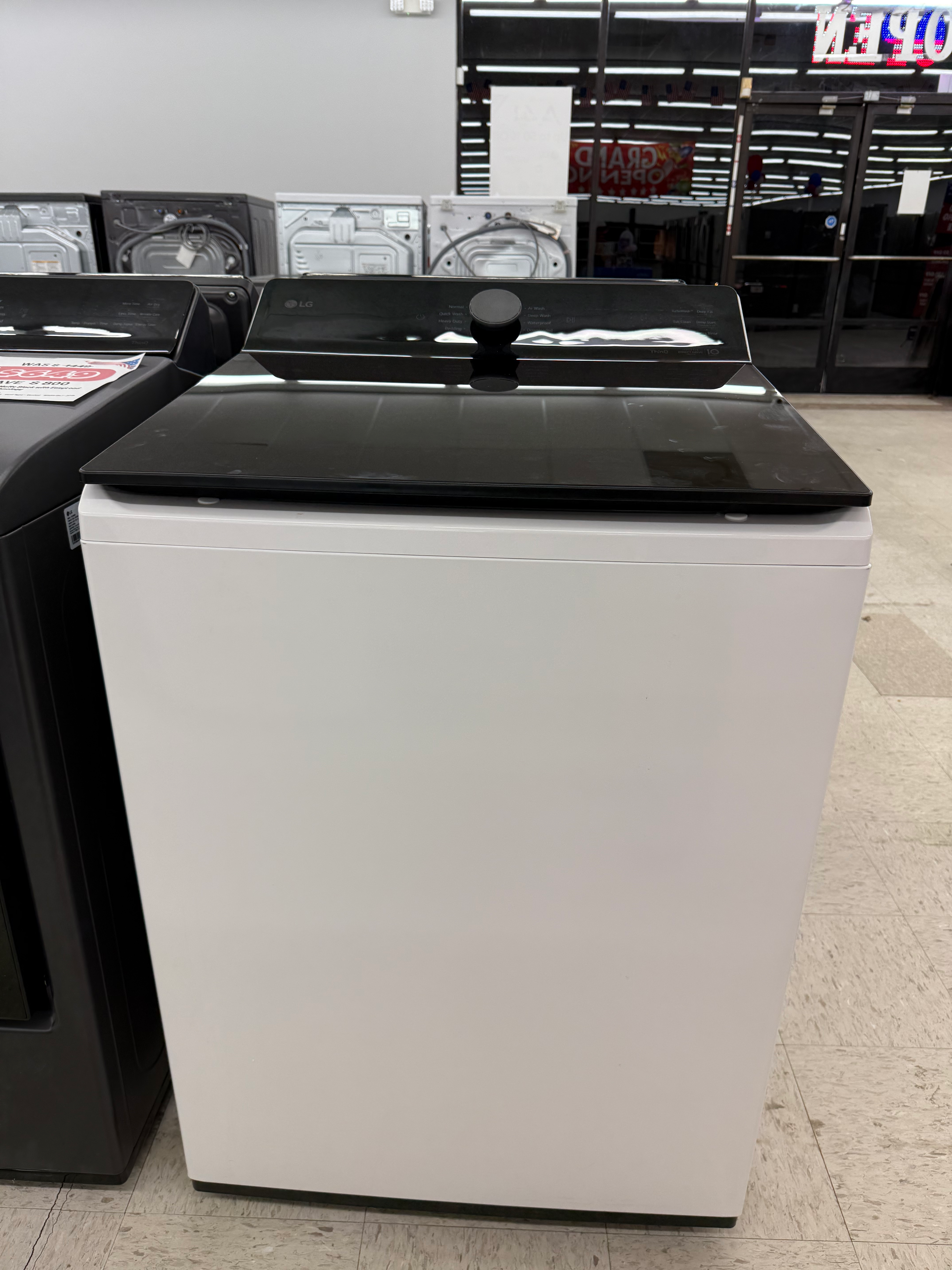 5.3 cu. ft. SMART Top Load Washer Alpine White with Agitator, TurboWash3D Tech