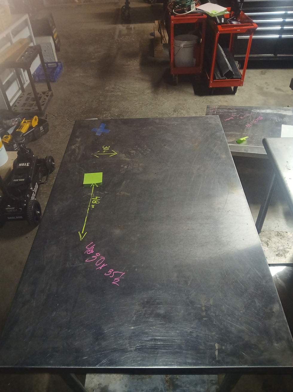 Thumbnail: STAINLESS STEEL TABLE MEDIUM SIZE
