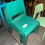 Thumbnail: Green Metal and Plastic Wide Seating, Light Green Chair