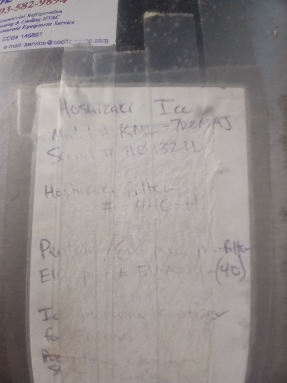 Thumbnail: HOSHIZAKI ICE MAKER AND STORAGE BIN