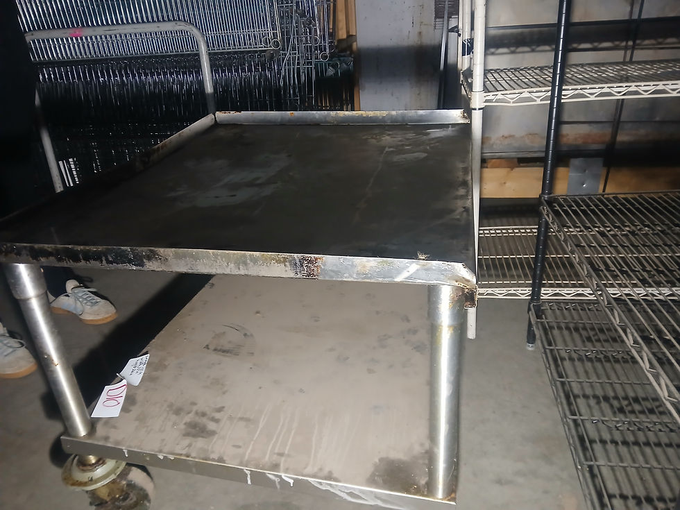 Heavy Duty Stainless Steel Rolling Table