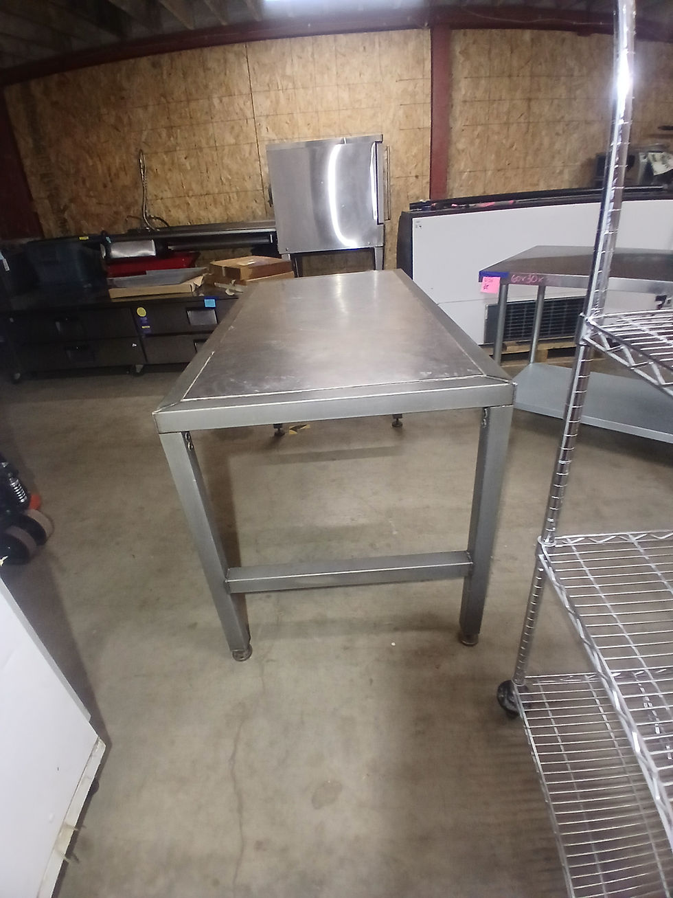 Thumbnail: STAINLESS STEEL HEAVY DUTY WORK TABLE
