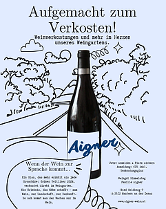 Flyer-Weinverkostung